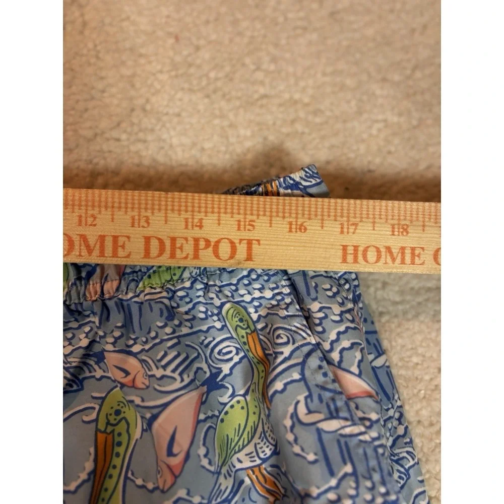 Vineyard Vines Swim Trunks Mens‎  Blue Pelican Fish Size Xl